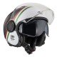 KASK MOTOCYKLOWY NZI RINGWAY 2 DUO SKYLINE BLACK WHITE ITALY XXL