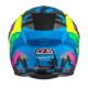 KASK MOTOCYKLOWY NZI TRENDY STREAM CAMU BLUE NEON PINK BLUE S MATT XS
