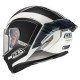 KASK MOTOCYKLOWY NZI TRENDY STREAM ELEGANCE WHITE BLACK TINTED S MATT XS