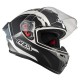 KASK MOTOCYKLOWY NZI TRENDY STREAM ELEGANCE WHITE BLACK TINTED S MATT M