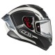 KASK MOTOCYKLOWY NZI TRENDY STREAM ELEGANCE WHITE BLACK TINTED S MATT XL