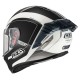 KASK MOTOCYKLOWY NZI TRENDY STREAM ELEGANCE WHITE BLACK TINTED S MATT XXL