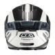 KASK MOTOCYKLOWY NZI TRENDY STREAM ELEGANCE WHITE BLACK TINTED S MATT XXL