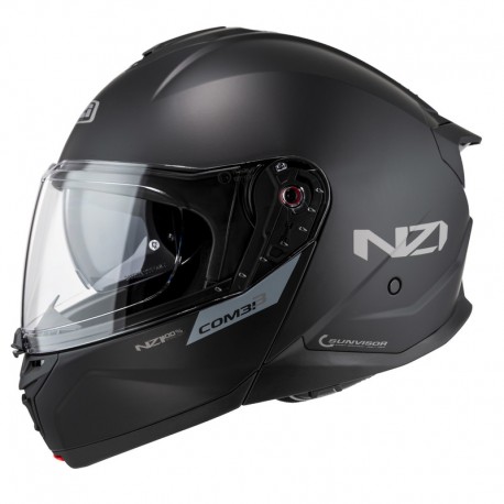 KASK MOTOCYKLOWY NZI COMBI 3 DUO MATT BLACK XS