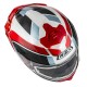 KASK MOTOCYKLOWY NZI TRENDY STREAM RAPID WHITE RED BLUE RED S XS