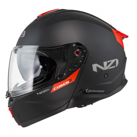 KASK MOTOCYKLOWY NZI COMBI 3 DUO SOLID NOUVEAU MATT BLACK M