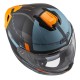 KASK MOTOCYKLOWY NZI COMBI 3 DUO METRIC ANTRACITE BLUE MATT XS