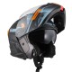 KASK MOTOCYKLOWY NZI COMBI 3 DUO METRIC ANTRACITE BLUE MATT XS