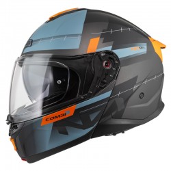 KASK MOTOCYKLOWY NZI COMBI 3 DUO METRIC ANTRACITE BLUE MATT S