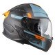 KASK MOTOCYKLOWY NZI COMBI 3 DUO METRIC ANTRACITE BLUE MATT XXL