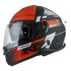 KASK MOTOCYKLOWY NZI COMBI 3 DUO METRIC BLACK RED MATT XS