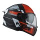 KASK MOTOCYKLOWY NZI COMBI 3 DUO METRIC BLACK RED MATT S