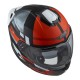 KASK MOTOCYKLOWY NZI COMBI 3 DUO METRIC BLACK RED MATT L