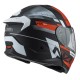 KASK MOTOCYKLOWY NZI COMBI 3 DUO METRIC BLACK RED MATT XXL