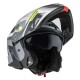 KASK MOTOCYKLOWY NZI COMBI 3 DUO METRIC NARDO GREY WHITE MATT L