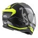KASK MOTOCYKLOWY NZI COMBI 3 DUO ORBE BLACK ANTRACITE YELLOW MATT XL