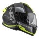 KASK MOTOCYKLOWY NZI COMBI 3 DUO ORBE BLACK ANTRACITE YELLOW MATT XL