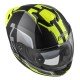 KASK MOTOCYKLOWY NZI COMBI 3 DUO ORBE BLACK ANTRACITE YELLOW MATT XL