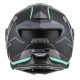 KASK MOTOCYKLOWY NZI COMBI 3 DUO ORBE BLACK ANTRACITE BEIGE TURQUOISE MATT S