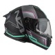 KASK MOTOCYKLOWY NZI COMBI 3 DUO ORBE BLACK ANTRACITE BEIGE TURQUOISE MATT L