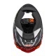 KASK MOTOCYKLOWY NZI TRENDY STREAM RAPTOR BLACK GREY RED S MATT XS