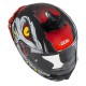 KASK MOTOCYKLOWY NZI TRENDY STREAM RAPTOR BLACK GREY RED S MATT M