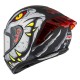 KASK MOTOCYKLOWY NZI TRENDY STREAM RAPTOR BLACK GREY RED S MATT XL