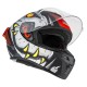 KASK MOTOCYKLOWY NZI TRENDY STREAM RAPTOR BLACK GREY RED S MATT XXL
