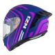 KASK MOTOCYKLOWY NZI TRENDY STREAM CONNECTED DARK BLUE PINK MATT S