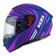 KASK MOTOCYKLOWY NZI TRENDY STREAM CONNECTED DARK BLUE PINK MATT M