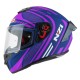 KASK MOTOCYKLOWY NZI TRENDY STREAM CONNECTED DARK BLUE PINK MATT M