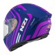 KASK MOTOCYKLOWY NZI TRENDY STREAM CONNECTED DARK BLUE PINK MATT L