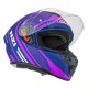 KASK MOTOCYKLOWY NZI TRENDY STREAM CONNECTED DARK BLUE PINK MATT L