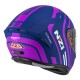 KASK MOTOCYKLOWY NZI TRENDY STREAM CONNECTED DARK BLUE PINK MATT XXL
