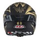 KASK MOTOCYKLOWY NZI TRENDY STREAM FLAG BLACK GOLD MATT XS