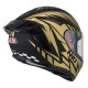 KASK MOTOCYKLOWY NZI TRENDY STREAM FLAG BLACK GOLD MATT S