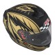 KASK MOTOCYKLOWY NZI TRENDY STREAM FLAG BLACK GOLD MATT M