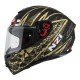 KASK MOTOCYKLOWY NZI TRENDY STREAM FLAG BLACK GOLD MATT L