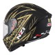 KASK MOTOCYKLOWY NZI TRENDY STREAM FLAG BLACK GOLD MATT L