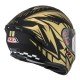 KASK MOTOCYKLOWY NZI TRENDY STREAM FLAG BLACK GOLD MATT L
