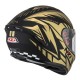 KASK MOTOCYKLOWY NZI TRENDY STREAM FLAG BLACK GOLD MATT XL