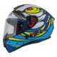 KASK MOTOCYKLOWY NZI TRENDY STREAM OCELO BLUE WHITE SKY BLUE MATT M