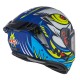 KASK MOTOCYKLOWY NZI TRENDY STREAM OCELO BLUE WHITE SKY BLUE MATT L