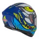 KASK MOTOCYKLOWY NZI TRENDY STREAM OCELO BLUE WHITE SKY BLUE MATT XL