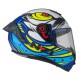 KASK MOTOCYKLOWY NZI TRENDY STREAM OCELO BLUE WHITE SKY BLUE MATT XXL