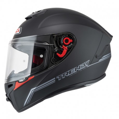 KASK MOTOCYKLOWY NZI TRENDY STREAM SOLID NOUVEAU MATT BLACK S