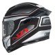 KASK MOTOCYKLOWY NZI EURUS 4 STREAM DUO CHARMANT BLACK WHITE TINTED S MATT S