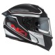 KASK MOTOCYKLOWY NZI EURUS 4 STREAM DUO CHARMANT BLACK WHITE TINTED S MATT XL