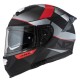 KASK MOTOCYKLOWY NZI EURUS 4 STREAM DUO VANGUARD BLACK ANTRACITE RED TINTED S MATT M