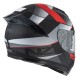 KASK MOTOCYKLOWY NZI EURUS 4 STREAM DUO VANGUARD BLACK ANTRACITE RED TINTED S MATT XXL